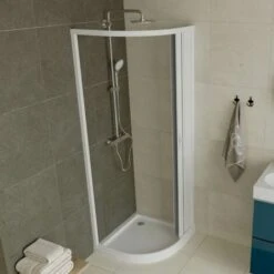 Mampara De Ducha Plegable Semicircular De Pvc Reducible Reversible H 185 Cm Mod. Loto Con Apertura Lateral 80x80 Cm 9 Mampara De Ducha Plegable Semicircular De Pvc Reducible Reversible H 185 Cm Mod. Loto Con Apertura Lateral 80x80 Cm -Hogar Baño Tienda 78175956 4