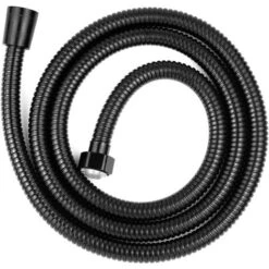 Manguera De Ducha De Acero Inoxidable Negro 2m Conector De G1/2 Flexos De Ducha Para Baño Bañera