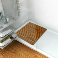 PrixPrime - Tarima Ideal Para Ducha Y Baño De Diseño Rectangular De 80 X 50 Cm De Madera Teca Certificada 8 PrixPrime - Tarima Ideal Para Ducha Y Baño De Diseño Rectangular De 80 X 50 Cm De Madera Teca Certificada -Hogar Baño Tienda 82139596 2