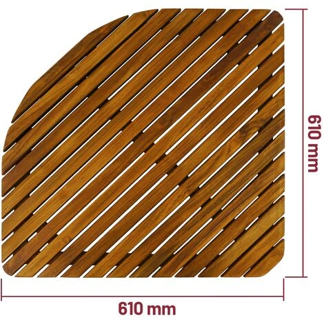 PrixPrime - Tarima Ideal Para Ducha Y Baño De 71 X 71 Cm De Madera Teca Certificada 6 PrixPrime - Tarima Ideal Para Ducha Y Baño De 71 X 71 Cm De Madera Teca Certificada - Imagen 4