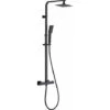 Columna Termostática SKARA Con Rociador Acero 25 Negro Mate - KÄLLA -Hogar Baño Tienda 82157046 1