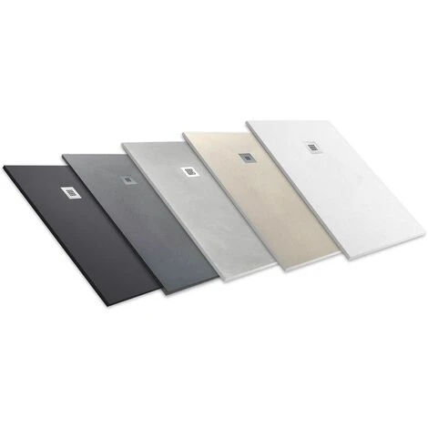 PLATO DE DUCHA RESINA EXTRAPLANO Outletaseo® - ANTIDESLIZANTE TEXTURA PIZARRA -【70x80 Cm, GRIS GRAFITO RAL-7015】 - Incluye Válvula Desagüe+Rejilla - 7 PLATO DE DUCHA RESINA EXTRAPLANO Outletaseo® - ANTIDESLIZANTE TEXTURA PIZARRA -【70x80 Cm, GRIS GRAFITO RAL-7015】 - Incluye Válvula Desagüe+Rejilla - - Imagen 5