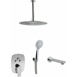 Conjunto De Ducha Emp 3 Vias Pulsador ARVET Techo - KÄLLA