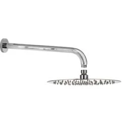 Set De Ducha Redondo Rociador De 25 Cm Brazo De 40 Cm Tecom KITSOF3CR