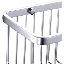 Cesta De Ducha Rectangular Modelo SIR Fabricada En Aluminio De 30 Cm De Largo Para Función Portagel. No Se Oxida -Hogar Baño Tienda 8253491 4