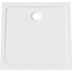 Bandeja De Ducha Mineral Moldeada Blanca. 100x100x3cm. No Ceñido