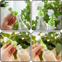 10 Uds Tapa De Botella De Riego, Botellas De Spray Para Cabezal De Ducha, Para Botellas De Agua, Herramienta De Riego Para Macetas -Hogar Baño Tienda 86010280 5