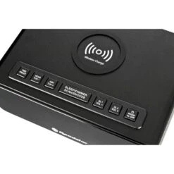 Roadstar CLR-700 Qi Radio Reloj Despertador Digital PLL FM, Cargador Inalámbrico Móvil Smartphone Con Tecnología QI Negro -Hogar Baño Tienda 87084018 4