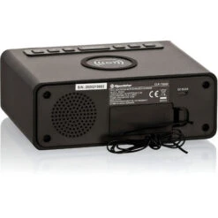 Roadstar CLR-700 Qi Radio Reloj Despertador Digital PLL FM, Cargador Inalámbrico Móvil Smartphone Con Tecnología QI Negro -Hogar Baño Tienda 87084018 5