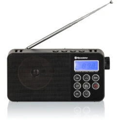Roadstar TRA-2340PSW Radio Portátil Digital Multibanda AM / FM / SW Funciona A Red /Pilas, Toma Auriculares, Pequeña Negro