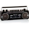 Roadstar RCR-3025EBT/BK Radio Cassette Vintage Años 80 Portátil Multibanda AM /FM /SW Reproductor Grabador A Cinta, USB Negro -Hogar Baño Tienda 87084056 1