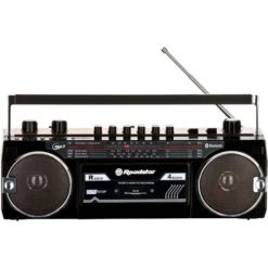 Roadstar RCR-3025EBT/BK Radio Cassette Vintage Años 80 Portátil Multibanda AM /FM /SW Reproductor Grabador A Cinta, USB Negro -Hogar Baño Tienda 87084056 4