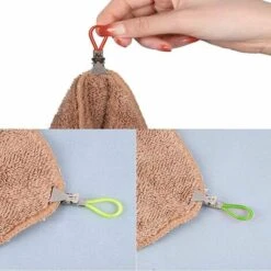 Clip De Almacenamiento De Paño De Cocina De Metal De 15 Piezas, Clip De Toalla De Color, Clip Para Colgar Tela, Clip De Toalla De Plato, Clip De Toalla De Playa, Para Cocina Y Baño -Hogar Baño Tienda 87687958 4