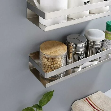 Estante De Pared Para Baño 20-40 Cm Moderno Negro Mate Baño Cocina Ducha Cepillado (40-116 Cm) 5 Estante De Pared Para Baño 20-40 Cm Moderno Negro Mate Baño Cocina Ducha Cepillado (40-116 Cm) - Imagen 3