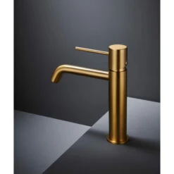 Grifo De Lavabo Monza Oro Cepillado [ IMEX® ] -Hogar Baño Tienda 87900116 3