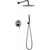 Conjunto De Ducha Empotrado Monza Black Gun Metal [ IMEX® ] -Hogar Baño Tienda 88500683 1