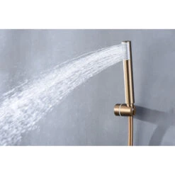 Grifo De Kit Ducha Monza Oro Rosa Cepillado [ IMEX® ] -Hogar Baño Tienda 88500685 4