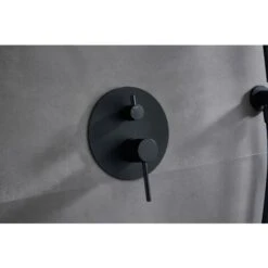 Conjunto De Ducha Empotrado Monza Negro Mate [ IMEX® ] -Hogar Baño Tienda 88500706 4