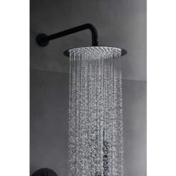 Conjunto De Ducha Empotrado Monza Negro Mate [ IMEX® ] -Hogar Baño Tienda 88500706 5