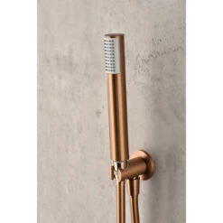 Conjunto De Ducha Termostático Empotrado Monza Oro Cepillado [ IMEX® ] -Hogar Baño Tienda 88500707 4