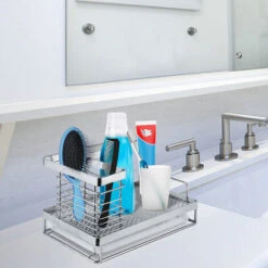 Estanterías Y Cestas De Ducha Organizador De Fregadero Bandeja De Cocina De Acero Inoxidable Portaesponjas Organizador De Lavabo Caddy HENGMEI 11 Estanterías Y Cestas De Ducha Organizador De Fregadero Bandeja De Cocina De Acero Inoxidable Portaesponjas Organizador De Lavabo Caddy HENGMEI -Hogar Baño Tienda 88768983 5