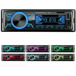 Radio De Coche Bluetooth Radio De Coche 1Din Radio De Coche 4x60W Radio De Coche 7 Colores Radio FM Estéreo USB/SD/AUX/EQ/reproductor De MP3 Radio De Coche Pioneer