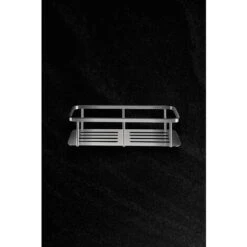 Exclusivo Carrito De Ducha De Acero Inoxidable - Estante Para Bañera De Baño Bandeja De Ducha Soporte Para Estante De Esquina Montado En La Pared (acero Inoxidable, 1 Nivel) -Hogar Baño Tienda 92813921 3