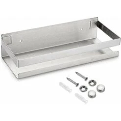 Hogar Baño Tienda 42 Estante De Ducha Para Colgar En La Pared De Acero Inoxidable, Cesta De Cocina Para Almacenamiento (plata, 23 Cm)