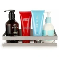 Estante De Ducha Para Colgar En La Pared De Acero Inoxidable, Cesta De Cocina Para Almacenamiento (plata, 23 Cm) -Hogar Baño Tienda 92834858 5