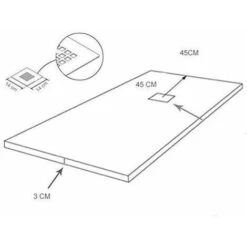 Plato De Ducha De Resina Extraplano ALLSTONE - Todas Las Medidas - 6 Colores - Válvula Y Rejilla De Regalo - Negro Ral. 9005 70X70 CM -Hogar Baño Tienda 94041708 3