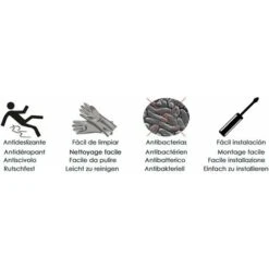 Plato De Ducha De Resina Extraplano ALLSTONE - Todas Las Medidas - 6 Colores - Válvula Y Rejilla De Regalo - Negro Ral. 9005 70X70 CM -Hogar Baño Tienda 94041708 5