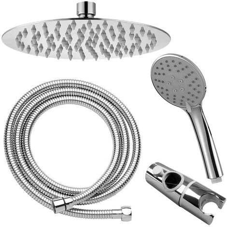 Columna De Ducha SIN GRIFERÍA Extensible De 80 A 120 Cm. Se Conecta A Grifos De Ducha Estandar. Incluye Desviador, 2 Flexos De 60cm Y 175cm, Ducha De Mano Hidromasaje Y Rociador Superior Redondos 6 Columna De Ducha SIN GRIFERÍA Extensible De 80 A 120 Cm. Se Conecta A Grifos De Ducha Estandar. Incluye Desviador, 2 Flexos De 60cm Y 175cm, Ducha De Mano Hidromasaje Y Rociador Superior Redondos - Imagen 4