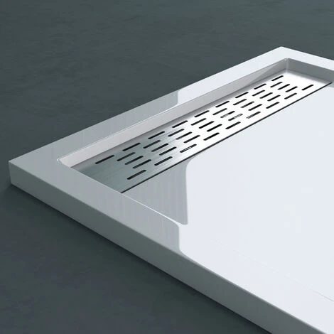Doporro® Plato De Ducha Plano 80x100x5cm Diseño Xetro04W De Acrílico En Blanco Rectangular Adecuada Para Instalación A Nivel Del Suelo 5 Doporro® Plato De Ducha Plano 80x100x5cm Diseño Xetro04W De Acrílico En Blanco Rectangular Adecuada Para Instalación A Nivel Del Suelo - Imagen 3