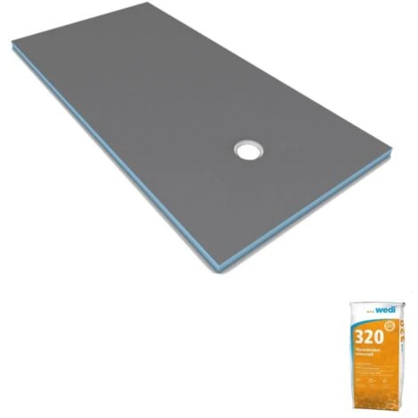 Wedi Fundo Primo Plato De Ducha Alicatable, Desaga¼e Descentrado + Cola 320, 120 X 90 3 Wedi Fundo Primo Plato De Ducha Alicatable, Desaga¼e Descentrado + Cola 320, 120 X 90