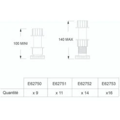 Jacob Delafon - Kit De Elevador Puro De Vuelo, 9 Pies -Hogar Baño Tienda 95385677 4