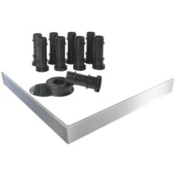 Jacob Delafon - Kit De Elevacia³n Con Falda³n Blanco Para Receptor Flight, Para Pequea±as Dimensiones (hasta 90 X 90 Cm)