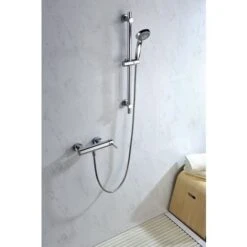 Columna De Ducha De Acero Inoxidable Monomando Serie Madrid - IMEX