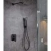 Kit Ducha Empotrada Negro Mate Serie Dublin - IMEX -Hogar Baño Tienda 9581276 1