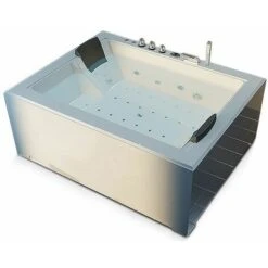 Bañera De Hidromasaje Seychelles Blanca Con 40 Jets -Hogar Baño Tienda 9741722 3