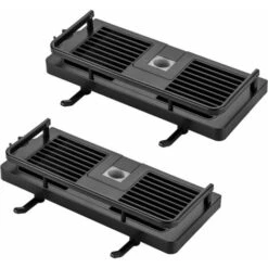 Soporte De Ducha Jabonera Almacenamiento De Ducha De Baño Sin Perforación Con Jabonera De Ducha, Gancho Y Toallero Soporte De Pared Inoxidable Soporte Autoadhesivo Negro