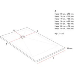 Plato De Ducha Resina Stone PLES Blanco RAL 9003 - 70x80 Cm 8 Plato De Ducha Resina Stone PLES Blanco RAL 9003 - 70x80 Cm -Hogar Baño Tienda 9773386 3