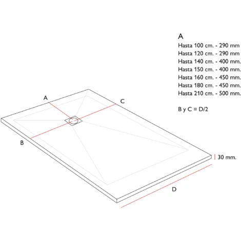 Plato De Ducha Resina Stone PLES Blanco RAL 9003 - 70x80 Cm 5 Plato De Ducha Resina Stone PLES Blanco RAL 9003 - 70x80 Cm - Imagen 3