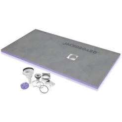 Jackon Plato De Ducha Jackon Aqua Decentral 1800x900x40mm Con Desagüe Vertical Libre (4512098 + 4512008)