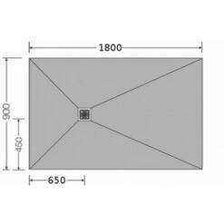 Jackon Plato De Ducha Jackon Aqua Decentral 1800x900x40mm Con Desagüe Vertical Libre (4512098 + 4512008) -Hogar Baño Tienda 97842904 4