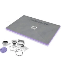 Jackon Plato De Ducha Aqua Centrado 1800x900x40mm Con Desagüe Horizontal (4512091 + 4512007)