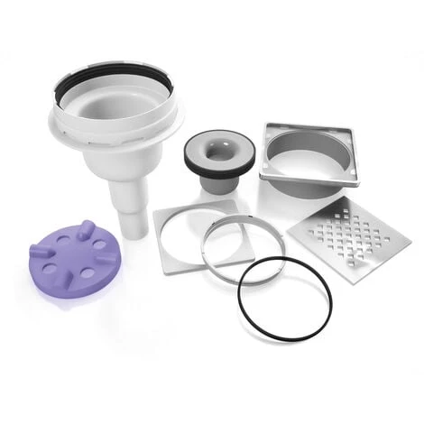 Jackon Plato De Ducha Aqua Centrado 1000x1000x40mm Con Desagüe Vertical Libre (4512088 + 4512008) 5 Jackon Plato De Ducha Aqua Centrado 1000x1000x40mm Con Desagüe Vertical Libre (4512088 + 4512008) - Imagen 3