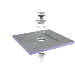 Jackon Plato De Ducha Aqua Centré 900x900x40mm Con Desagüe Vertical Libre (4512087 + 4512008)