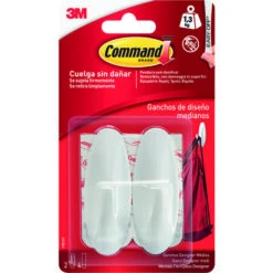 3M GANCHO COMMAND 17081 2U+4TIRAS BLANCO